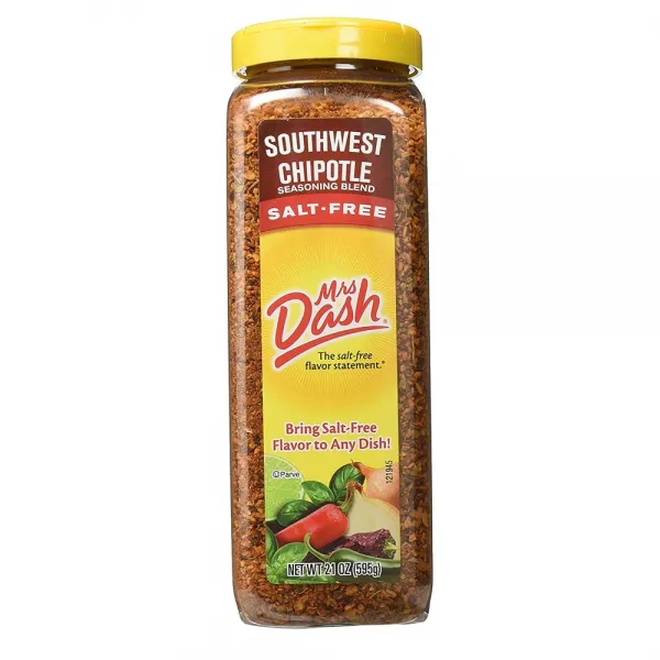 Mrs. Dash Southwest Chipotle Seasoning 미세스 대쉬 사우스웨스트 치폴레 시즈닝 21oz(595g), 1개