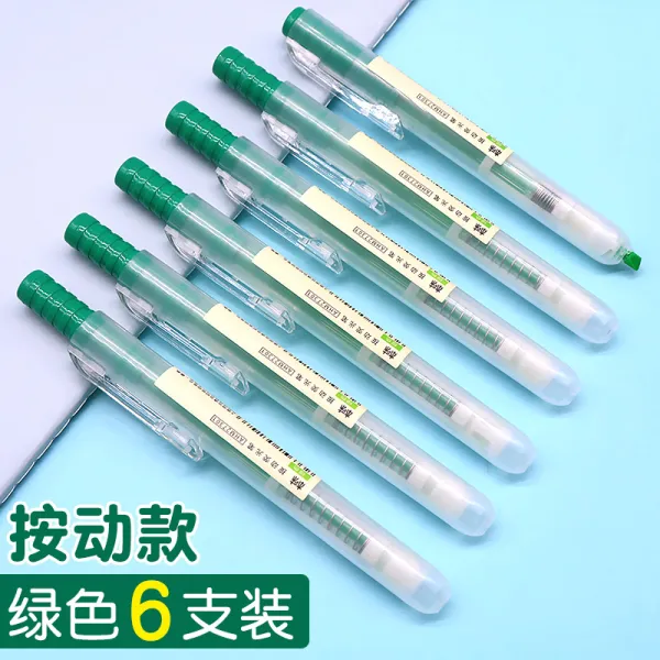 아침 햇살 표기 파스텔톤 학생용 컬러 기호펜 굵은 무게를 달다 구두점을 찍다 펜색연필 6즈 한 본래의 맛 누르다 동식, 자금조달 그린 6개 포장