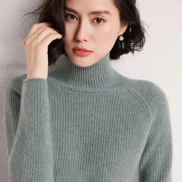 메크머 하프넥맨투맨 석석 감당함 반폴라 두꺼운 양털 셔츠 여성 겨울 가을 신 풀오버 와이드 루즈핏 니트 이너 캐시미어스웨터