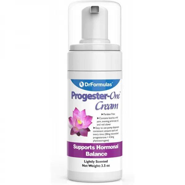 DrFormulas Progester-ONE 크림 여성의 생체 동일성 | 식물성 에스트로겐 앵초 유 코코넛 오일 3.5, 1