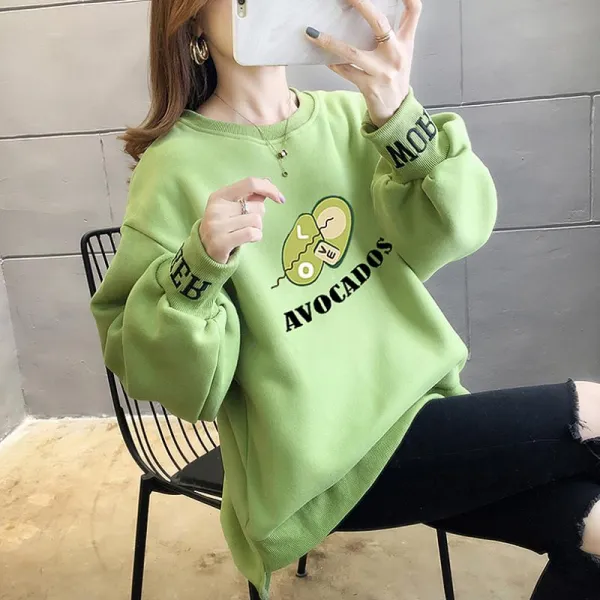 주식회사크레피 기모 도톰한 폴리에스테르 후드 여성 맨투맨