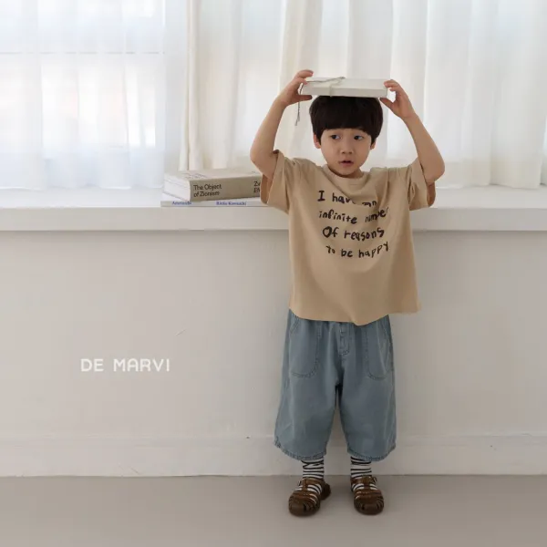 [드마르비 신구로] 주니어사이즈#2021 여름신상 #우리아이가 행복한 이유는 셀수없이 많답니다~ 손글씨가 오밀조밀 귀여운 남아 여아 반팔티 컴피티셔츠