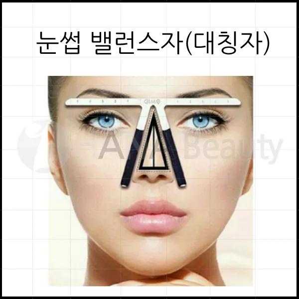 반영구용품- 곡선자- 눈썹 대칭자 *밸런스 곡선자*케이스형