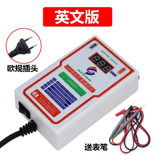 led 테스터기 led 백라이트 테스터기테스터 LCD TV LED 백라이트 테스터 무료 분해 LED 램프 구슬, [SFD-290 영어판 유럽 플러그]개