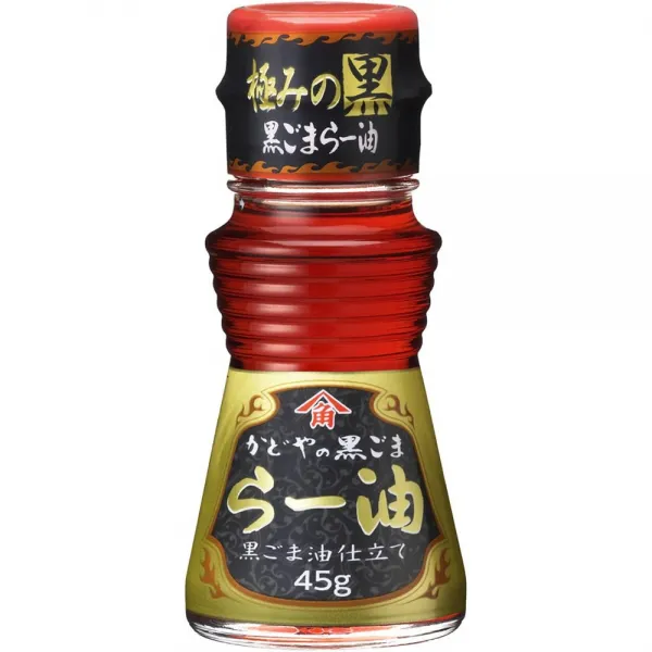 かどや 黒ごまらー油 45g 카 도야 검정 ごまら 오일 45g, 1