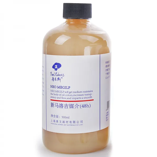 루벤스 원료 조색 신 말로 길함 매개자 중개함 소프트젤 매개체 오정말좋다 알키드산 레진 24H 36H 48 시간 햇볕에, 단병, 신말로 길함 500ml （48 시간