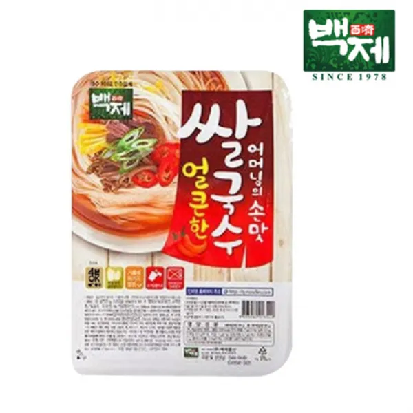 [백제] 백제쌀국수 얼큰한맛 90g x 16개_어머님의 손맛, 16개, 90g