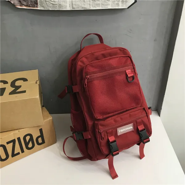 Ins 바람 책가방 여고 중원숙 울짱 대학생 백팩 예스 센스 소녀 심플 센