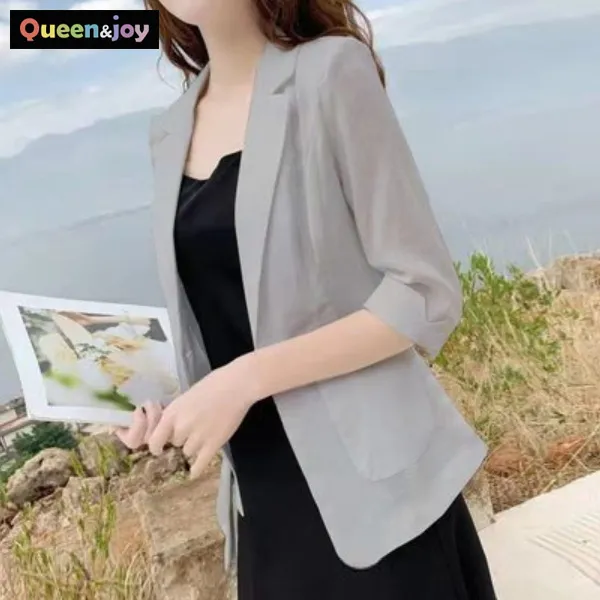 퀸앤조이 올여름 7부소매 린넨 자켓 ***판매자 SSK무역***