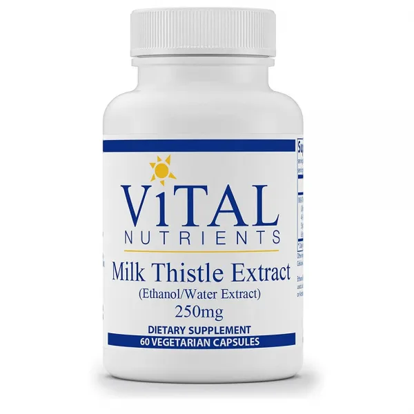 비탈 뉴트리엔츠 Vital Nutrients - Milk Thistle Extract (Ethanol Water Extract) 밀크시슬 250mg 60캡슐, 1개