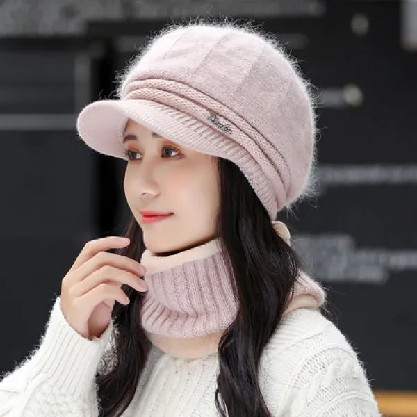 여성 보온 중노년층 가을 늘그막 아내 할머니 비니모자