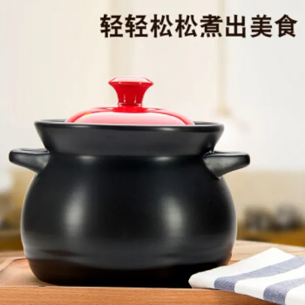 4.3 리터 대용량 세라믹 캐서롤 레드 가구 밥솥 고온 화재 煲 수프 강 슈 정통 4300ML 4-6 사람들에게 적, 단일상품, 단일상품