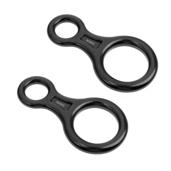 Royalways 2 Pcs 35KN 알루미늄 합금 그림 8 Descender Rappel 암벽 등반 하강 빌레이 장비 내리막 장치