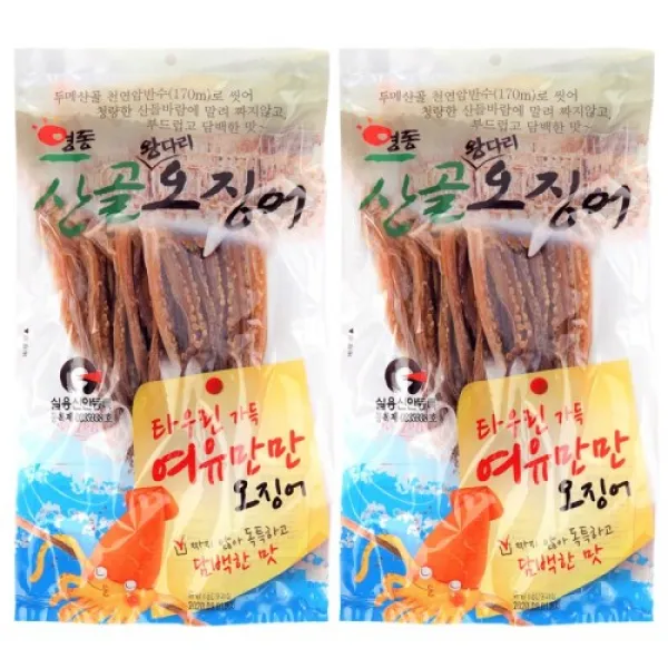 영동산골오징어 왕다리180g (5개내외) X 2봉, 1개