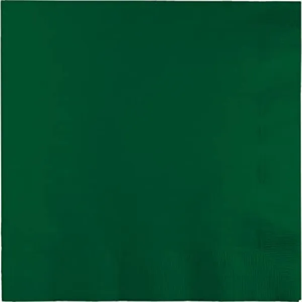 크리에이티브 컨버젼 페이퍼 냅킨 3 인용 석식 크기 헌터 그린 컬러 25 카운트 패키지 (5 팩), 단일옵션