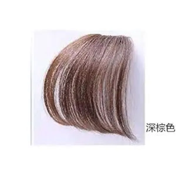 공기 앞머리 가발 여 망 홍진발 가짜 자연 초박달 박진감 제해 머리결 실크, 1, 생머리 무다크브라운