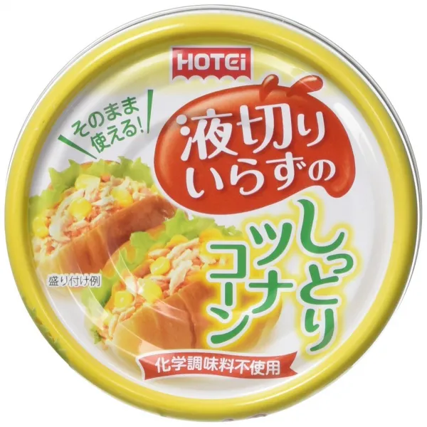ホテイフーズ 液切りいらずのしっとりツナコーン 55g×6個 호테이후즈 액 삭감 필요없이 촉촉한 쯔나콘 55g × 6 개, 1