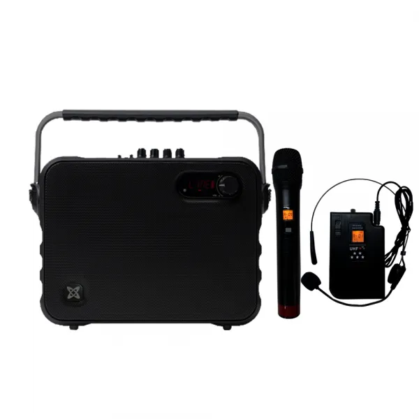 세텍코리아 Ev 9800 200w 충전식 휴대용 앰프스피커 무선마이크1개포함 고출력 강의 강연 연설 코칭4 블루투스스피커 휴대노래방 학교장터 나라장터 등록제품 무선핸드마이크+무선헤드마이크set