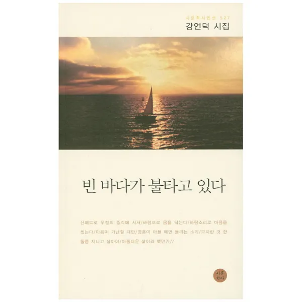 빈 바다가 불타고 있다:강언덕 시집, 시문학사