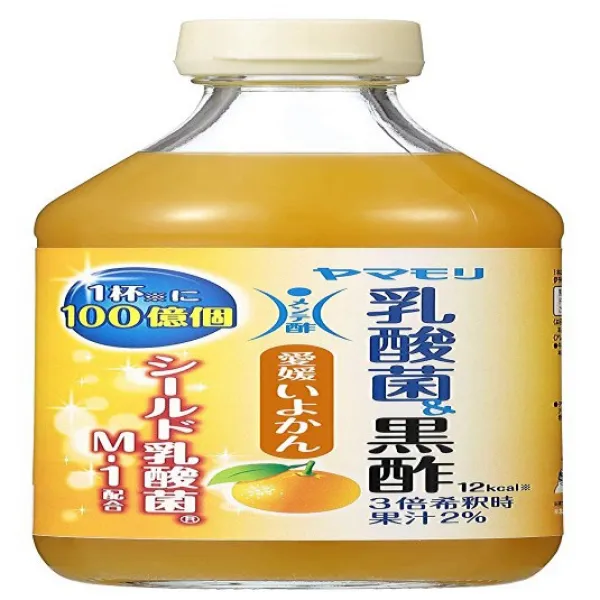 ヤマモリ 乳酸菌黒酢愛媛いよかん 500ml×2本 산더미 유산균 흑초 에히메 いよかん 500ml × 2 개 1