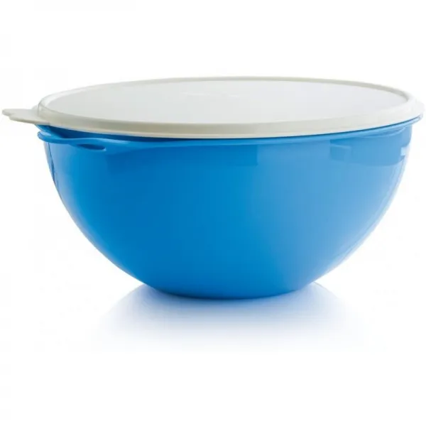 Tupperware Thatsa Bowl 19 컵 바닷물 Taffy Blue Tupperware, 단일옵션