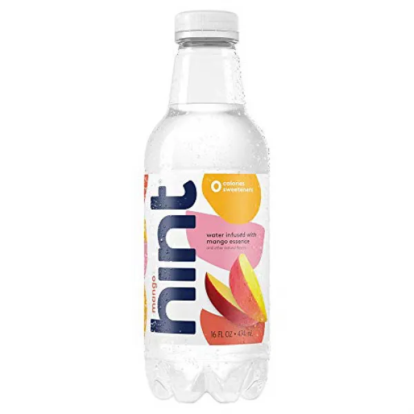 Hint Water Mango (Pack of 12) 16 Ounce Bottles Pure Water Infused with Mango Zero Sugar Zero Cal, 1