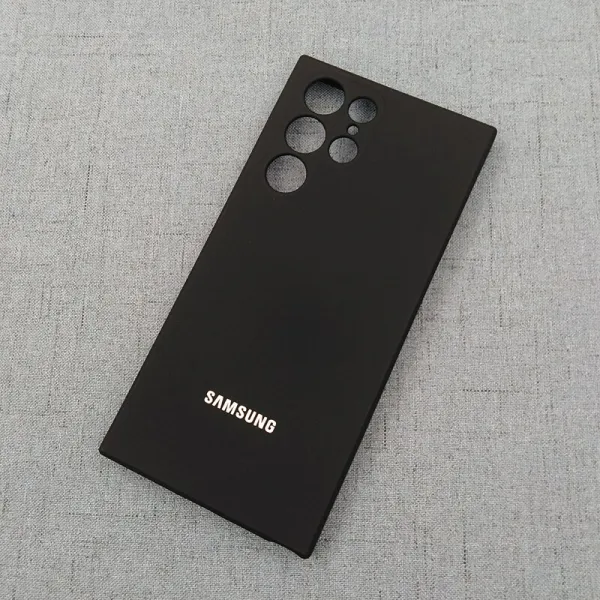 원래 삼성 S22 플러스 울트라 고품질 실리콘 마침 전체 보호 커버 Shockproof 쉘 S22 + 5G, Black