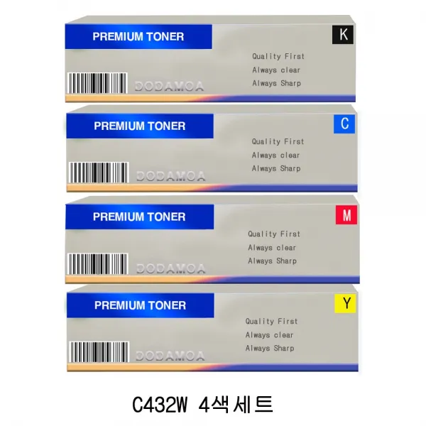 DODAMOA DODAM 호환토너 교체용 삼성 SL C432W(CLT-K404S/C404S/M404S/Y404S) 4색1세트, 1개, 4색세트