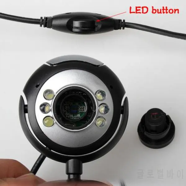 높은 품질 8.0 메가 30 M USB 6 LED 웹캠 웹 캠 카메라 노트북 컴퓨터와 마, 상세내용참조