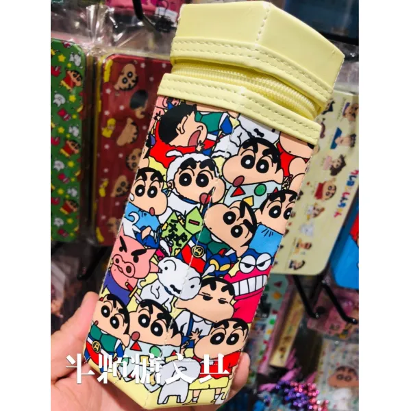 필통 일본 크레용 대용량 메탈볼펜 케이스 플라스틱 수납포켓, T13-각종 나쁘다 뉴옐로우 색연필 주머니