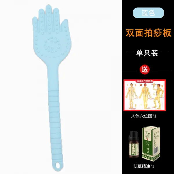 경락 치다 전용 홍역을 앓다 빨리 실리콘 등 신기 마사지해머 널빤지를 두드리다, 양면 괄사판 블루 오일을 보내다