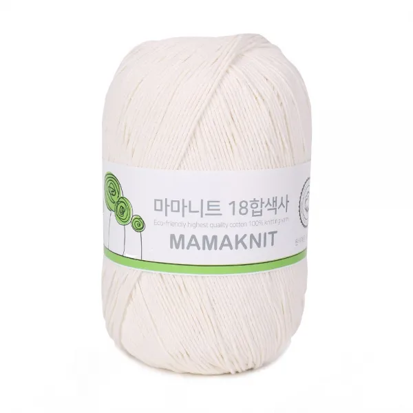 마마니트 18합색사실 동방원사 101 화이트