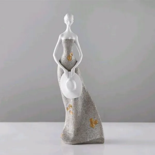 빅피플 드레스입은 여인상 장식품 DE04, B