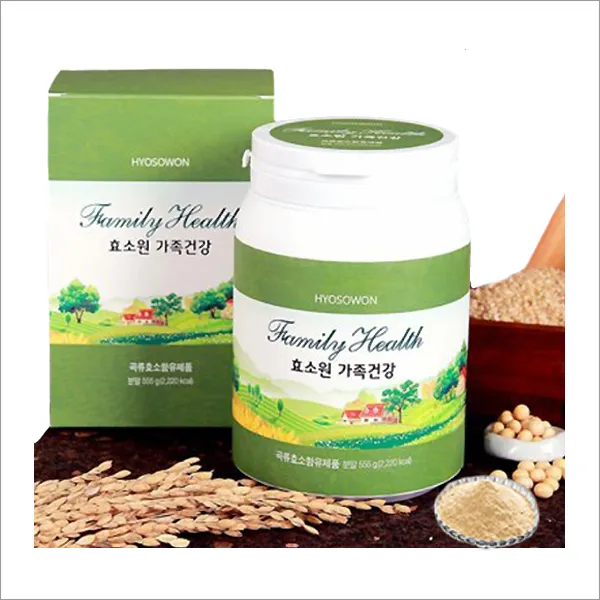 프리미엄 9가지 원재료를 배합한 효소원 가족건강 분말 555g, 1통