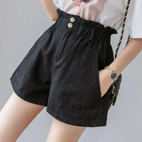 머머다 여성 여름룩 빅사이즈 밴딩 청 반바지 데님팬츠18 Lgc18 592088237712_pyda