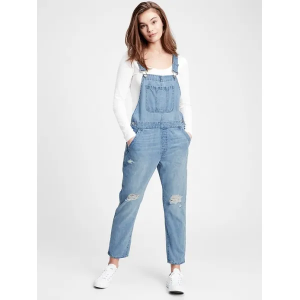[갭][GAP][여성]Slouchy Overalls With Washwell™원피스/드레스