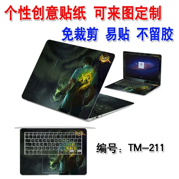 기계 혁명 심해 타이 탄 X3 X8 Ti - Plus X9 Ti R 17. 3 인치 노트북 패 치 겉모습 스티커 용 대 롱 TM - 211 ABC 3 면 + 버튼 패 치 적용