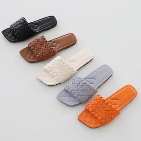 마켓룬 크로스플랫슬리퍼 1.5cm - 5색상