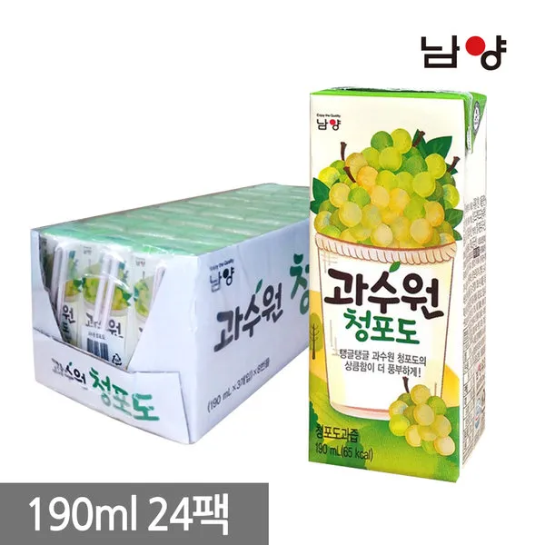 남양과수원 과수원 청포도 24입, 24개입, 190ml