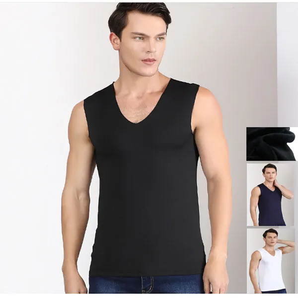 남성 얇은 기모 히트택 나시티 민소매 런닝 간절기 꽃샘추위 내복 Ksv0006