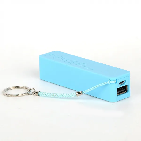 천텍스 적용 미니 큐트 핸드폰 비상충전 전보의 보배 유니버설 타입 1200MAH, 보조배터리 1개 _블루