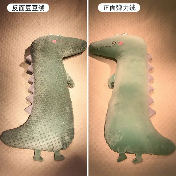 공룡피규어 오버사이즈 화이트 새로 징수함 위로 인형 수면 창자 창증 쥐어짜는 듯이 아파요 배기 허그 쿠션 3809395173, 그린 악어, 1. 3메터 롱 호송 벨트 뜯어 빨수