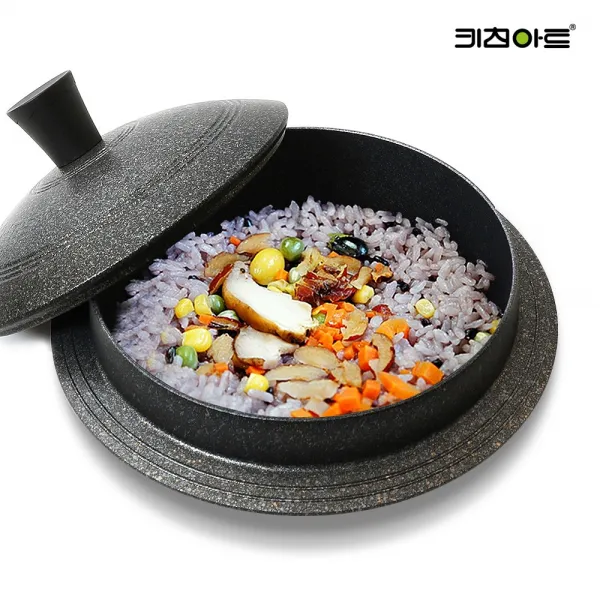 국산 가마솥 밥솥 가스 인덕션 돌솥 냄비 뚝배기 가스용 가마솥 소 18cm 