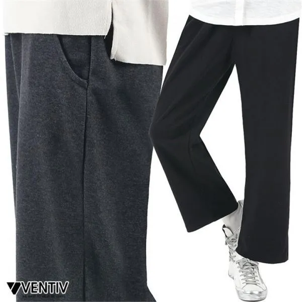 Ventiv 벤티브 여자 무지와이드 긴바지 트레이닝복 팬츠 밴딩