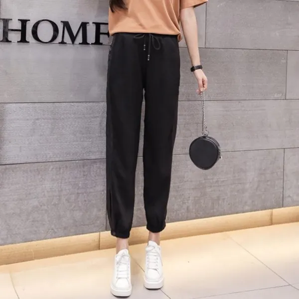 Kirahosi 봄 가을 여성 여자 조거 팬츠 예쁜 카고 바지 110 Ah2fij