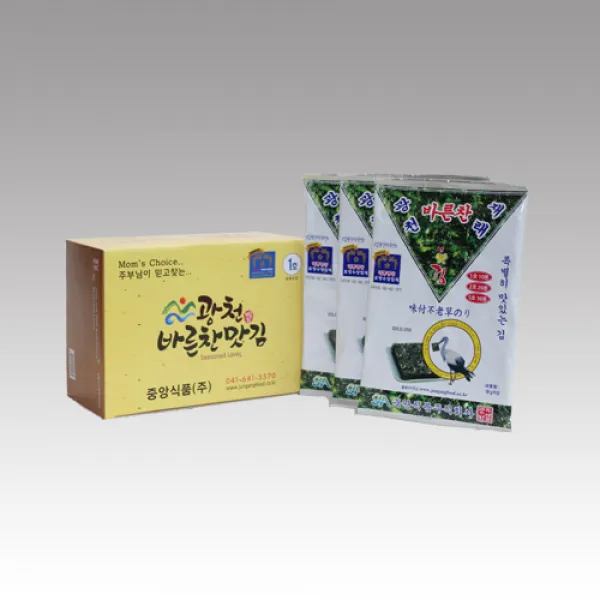 바른찬 광천 중앙식품 재래맛김 10봉, 1box