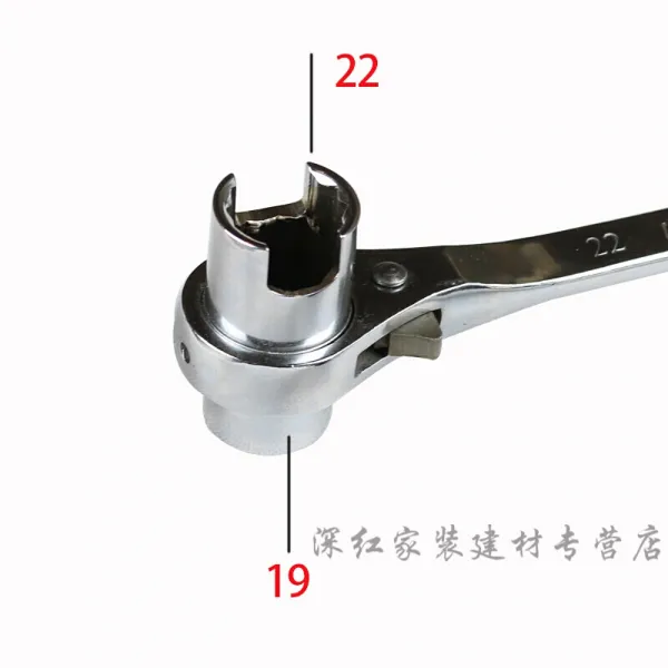 촉 꼬리 래칫 휠 렌치 양 방향 자동 슬리브 렌치 쾌속 스패너 매화 래칫 휠 스 티 치 스패너 붉 은 흰색 끝머리 u19 * 22