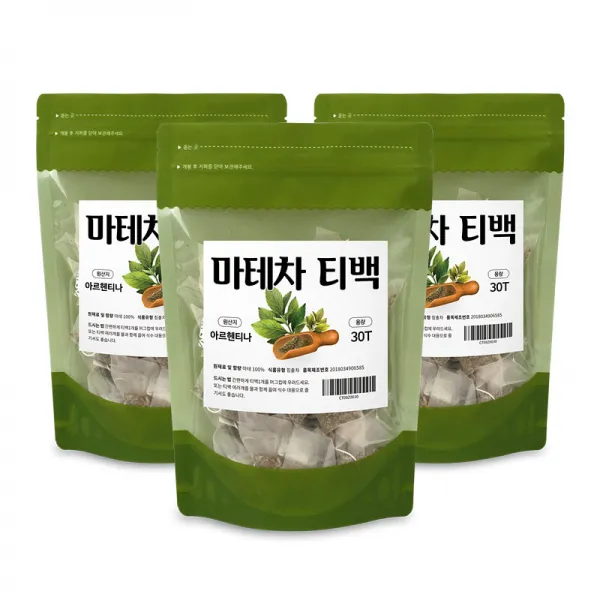 바른생활건강 남미의 국민차 마테차 티백, 3팩, 30티백