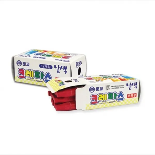 아주문구 거북이크레파스 남녀 공통, 단색크레파스 12본    MHC-12S   초록 100갑