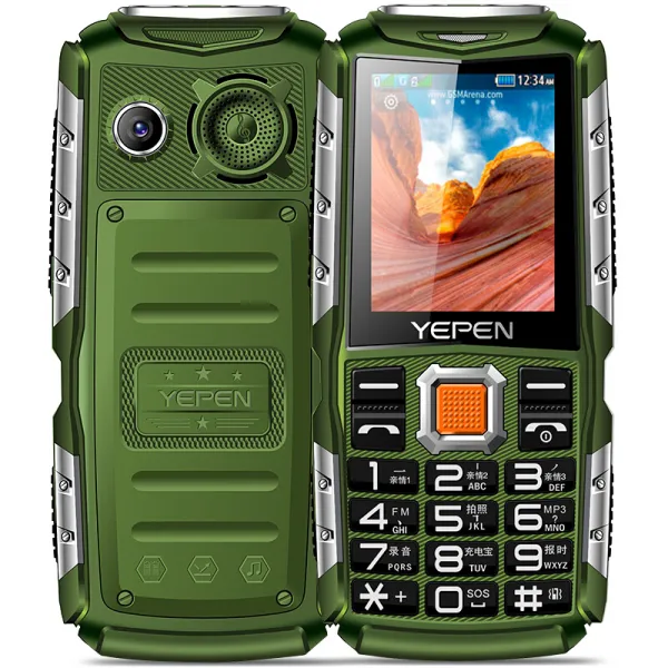 Shipen 580 Mobile 2G의 군수품 호랑이 야외에 준비된 삼방형 휴대 전화기 야외노인용 휴대 초록-이동 버전, 단일상품